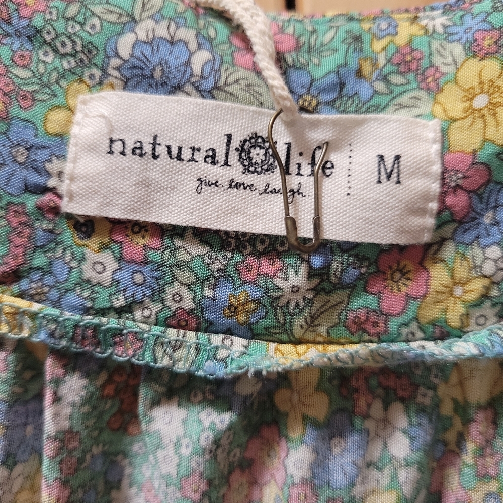 Natural Life Floral Maxi Dress - Green and Yellow - Picture 7 of 7